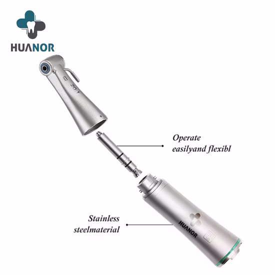 20: 1 E-Generator Implant Contra Angle Stainless Steel Dental Low Speed Handpiece NSK Implant Green Ring Angle E Type Connect