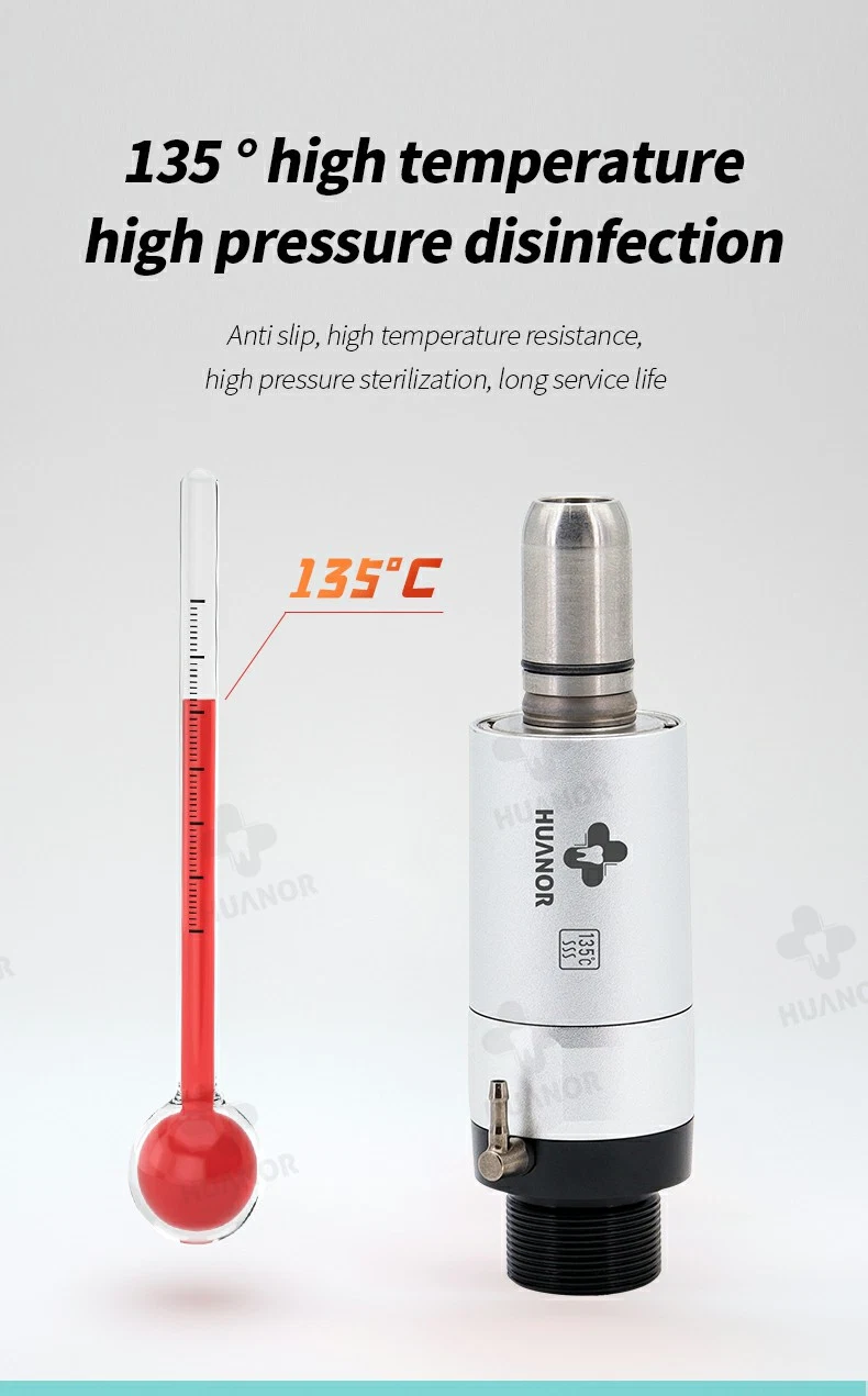 Dental Low Speed Handpiece with External Spray 4 Holes M4/M2 Fx Air Turbine E-Type Air Motor