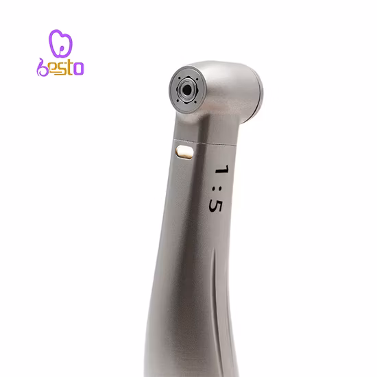 Bestes Dental-Hochgeschwindigkeitshandstück 1:5 zunehmendes Winkelstück für Zahnärzte, roter Ring, Edelstahl, NSK-E-Typ